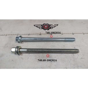 Болт головки блока М16х2 L=214 (до шляпки) КАМАЗ-ЕВРО 