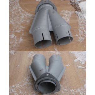 Тройник выпуска газов КАМАЗ-43114 глушителя 