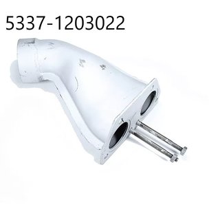 Тройник выпуска газов МАЗ глушителя в сборе (ЯМЗ-236, МАЗ-53366) 5337-1203022