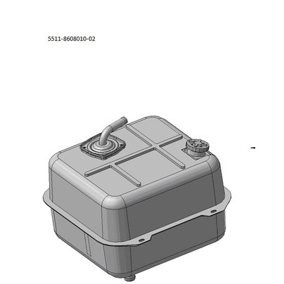 Бак гидросистемы масляный (гидробак) КАМАЗ 5511 в сб. (485х490х363) 5511-8608010-02 МГ
