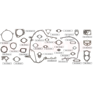 Рем.комплект двигателя КАМАЗ-740 прокладки (из 27 найм) (а-г 003-08-211) 740-1000000-47У КАМРТИ