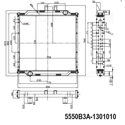 Радиатор основной МАЗ-5440В3 