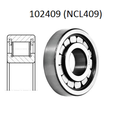 Подшипник 102409 (NCL409) заднего, среднего моста КАМАЗ размер 45x120x29 (864715) РФ