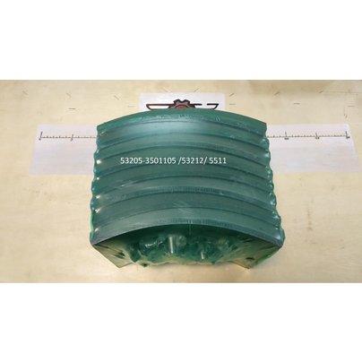 Накладка тормозная РЕМ.КОМПЛЕКТ 8 накладок КАМАЗ + заклепки 53205-3501105 / 53212 / 5511