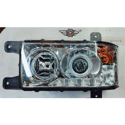 Фара головная (блокфара) Евро-3 КАМАЗ левая с ДХО 8-ДИОДОВ 311.3775-20 LED ZTD