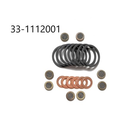 Ремкомплект форсунок КАМАЗ на 8шт (РТИ, медные шайбы 2 позиции) 11.3122009-02