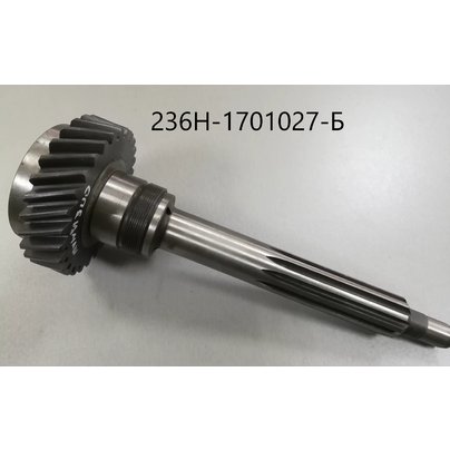 Вал первичный КПП ЯМЗ Dшл.=42 (голый) z-28  236Н-1701027-Б