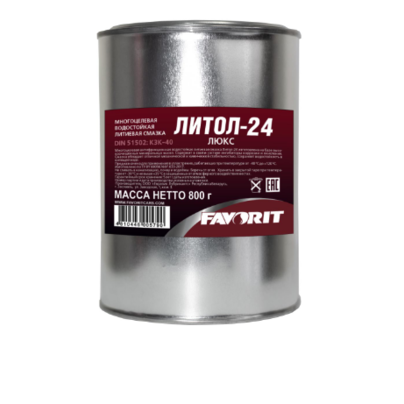 Смазка консист. Литол-24 (800г) FAVORIT пластичная Metal FAVORIT