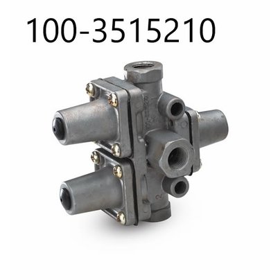 Клапан защитный 3-й (тройной) ЗИЛ, КАМАЗ, МАЗ, УРАЛ  100-3515210