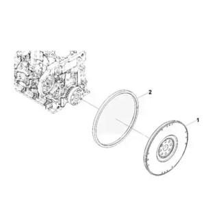 Маховик КАМАЗ ЕВРО-4 дв.ISBe,ISDe (сцепл. 430) . в сборе с венцом z-149 (ан.498172) 4981723 МГ
