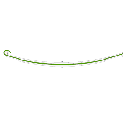 Лист рессоры КАМАЗ передней 65115 №2 (L=1890х90х12) 