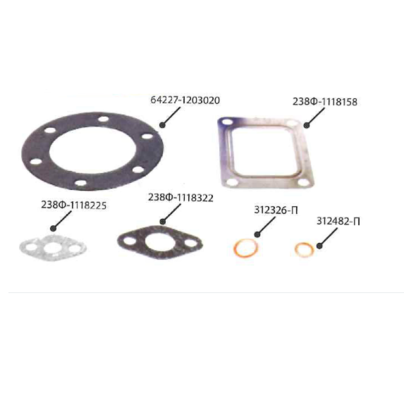 Рем.комплект прокладки турбокомпрессора ЯМЗ ТКР90,100,К36-87,88,30  012.1118001-01 РФ