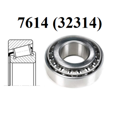 Подшипник 7614 (32314) ступицы передней оси внутренний МАЗ размер 70x150x54,5 VEC BEARINGS