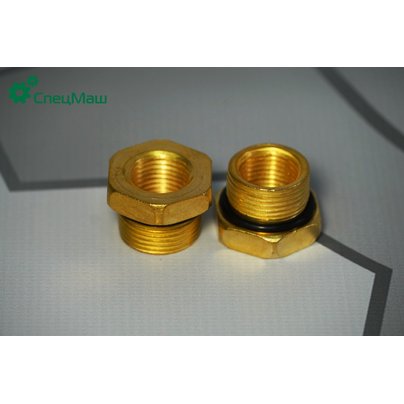 Штуцер (переходник) М22хМ16х1.5 для ПГУ с (замена KNORR на WABCO) 6965221 КСМ