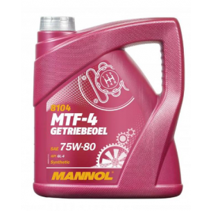 Масло трансмиссионное MTF-4 75W-80 GL-4 синтетическое MANNOL 