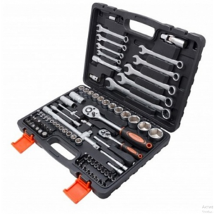 Набор инструментов ключей 82 предмета 6 граней КЛЮЧИ РОЖКОВЫЕ 4821-5 FORSAGE