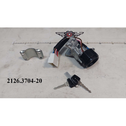 Замок зажигания КАМАЗ Евро-3 с блокировкой и кронштейном 8-конт 2126-3704010-20 ДААЗ