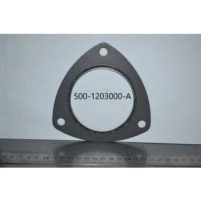 Прокладка фланца глушителя  МАЗ (D-82мм окантовка) 500-1203000-А