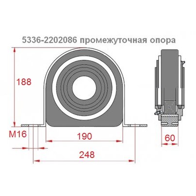 Промопора карданного вала МАЗ Н/О 